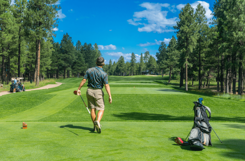 End lower back pain when playing golf